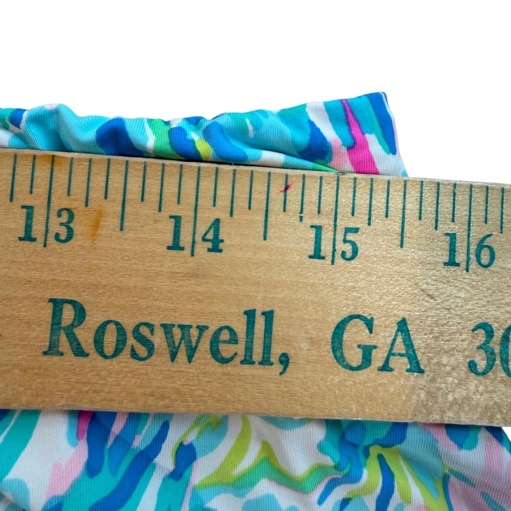 Lilly Pulitzer Calah Skirted Swim Bottom Womens 8 Blue Ibiza Cabana Cocktail - Picture 8 of 10